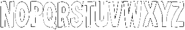 Bigglo Outline otf (400) Font UPPERCASE