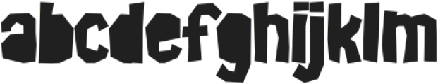 Biggy-Cut Regular otf (400) Font LOWERCASE