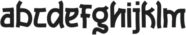 Bighat-Regular otf (400) Font LOWERCASE