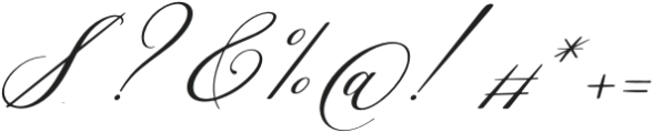 Bighried Ranbell Italic otf (400) Font OTHER CHARS