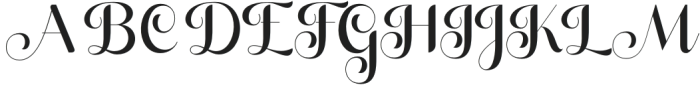 Bigladie-Regular otf (400) Font UPPERCASE