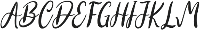 Biglove Italic Italic otf (400) Font UPPERCASE