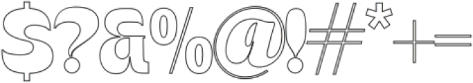 Bigmod Outline otf (400) Font OTHER CHARS