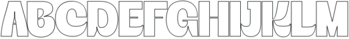 Bigmod Outline otf (400) Font UPPERCASE