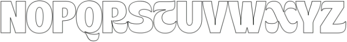 Bigmod Outline otf (400) Font UPPERCASE