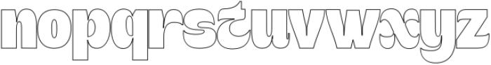 Bigmod Outline otf (400) Font LOWERCASE