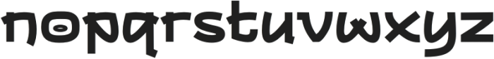 Bigmoster-Regular otf (400) Font LOWERCASE
