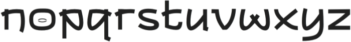 Bigmoster Thin otf (100) Font LOWERCASE