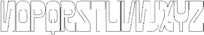 Bigose Outline otf (400) Font UPPERCASE