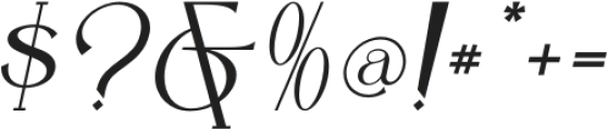 Bigrock-Italic otf (400) Font OTHER CHARS