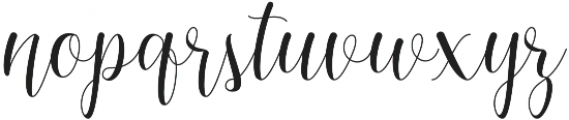 Bigshine Script otf (400) Font LOWERCASE