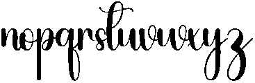 Bigsister Regular otf (400) Font LOWERCASE