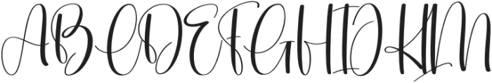 Bigsister Regular otf (400) Font UPPERCASE