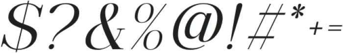 Bigsmile Italic Light otf (300) Font OTHER CHARS