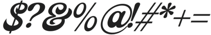 Bigsoul Italic otf (400) Font OTHER CHARS