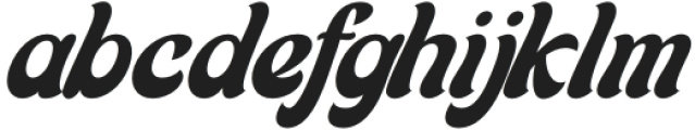 Bigsoul Italic otf (400) Font LOWERCASE