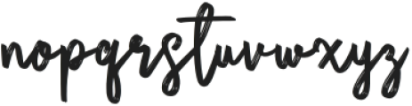 Bikarosta Script otf (400) Font LOWERCASE