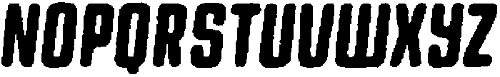 Bikemberg Circular Edgy Italic otf (400) Font LOWERCASE