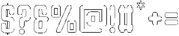Bikemberg Circular Outline otf (400) Font OTHER CHARS