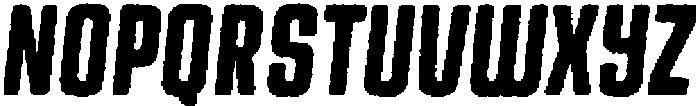 Bikemberg Rounded Aged Italic otf (400) Font UPPERCASE