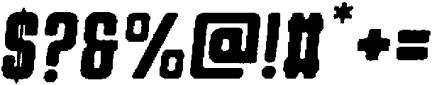 Bikemberg Rounded Dry Italic otf (400) Font OTHER CHARS