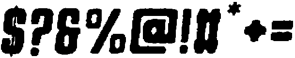 Bikemberg Rounded Edgy Italic otf (400) Font OTHER CHARS