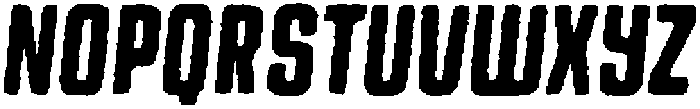 Bikemberg Rounded Edgy Italic otf (400) Font LOWERCASE