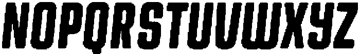 Bikemberg Rounded Grainy Italic otf (400) Font LOWERCASE