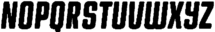 Bikemberg Rounded Gritty Italic otf (400) Font UPPERCASE