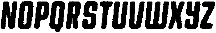 Bikemberg Rounded Worn Italic otf (400) Font UPPERCASE