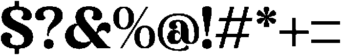 Bikers otf (400) Font OTHER CHARS