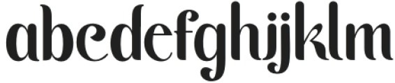 Bikne Regular otf (400) Font LOWERCASE