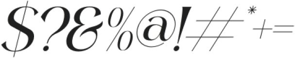 Bilagike Italic otf (400) Font OTHER CHARS