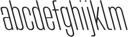 Bilgen Light Left otf (300) Font LOWERCASE