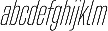 Bilgen Light Right otf (300) Font LOWERCASE