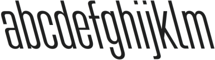 Bilgen Medium Left otf (500) Font LOWERCASE