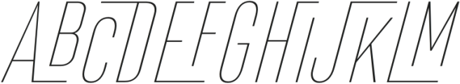 Bilgen Thin Right otf (100) Font UPPERCASE