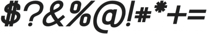 Bilgosia Bold Italic Sans otf (700) Font OTHER CHARS
