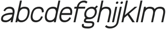 Bilgosia Italic Sans otf (400) Font LOWERCASE