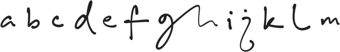 Bill Hiffith Handwritten otf (400) Font LOWERCASE