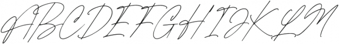 Billams Signature otf (400) Font UPPERCASE
