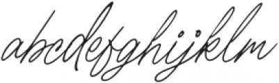 Billams Signature otf (400) Font LOWERCASE