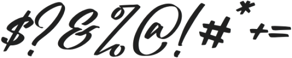 Billead Dandy Italic otf (400) Font OTHER CHARS