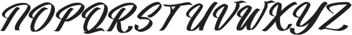 Billead Dandy Italic otf (400) Font UPPERCASE