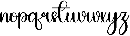 Billion Regular otf (400) Font LOWERCASE