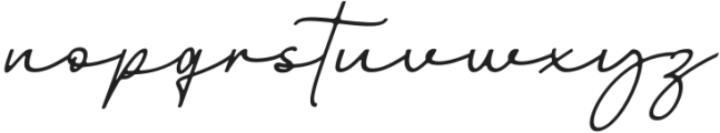Billstone Signature otf (400) Font LOWERCASE