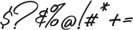 Billy Signature Italic otf (400) Font OTHER CHARS