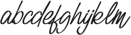 Billy Signature Italic otf (400) Font LOWERCASE
