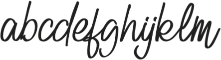 Billy Signature otf (400) Font LOWERCASE