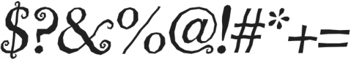 Billy Witch Italic otf (400) Font OTHER CHARS